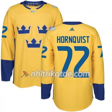 Schweden Trikot Patric Hornqvist 72 2016 World Cup Gold Premier - Herren